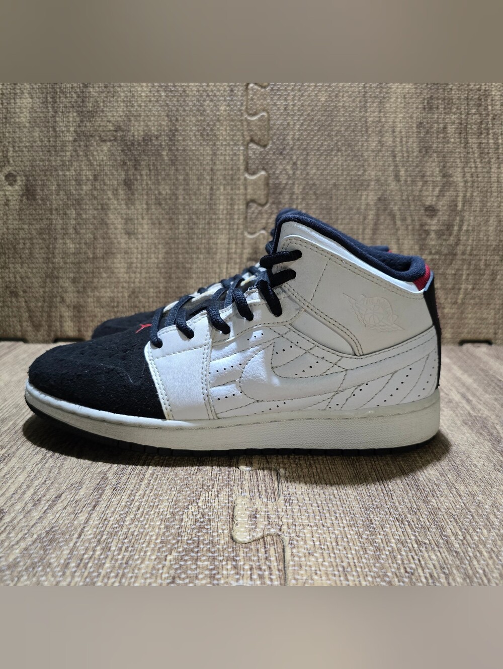 Air Jordan 1 Retro '99 BG White Black 654962-101 4.5y Womens 6